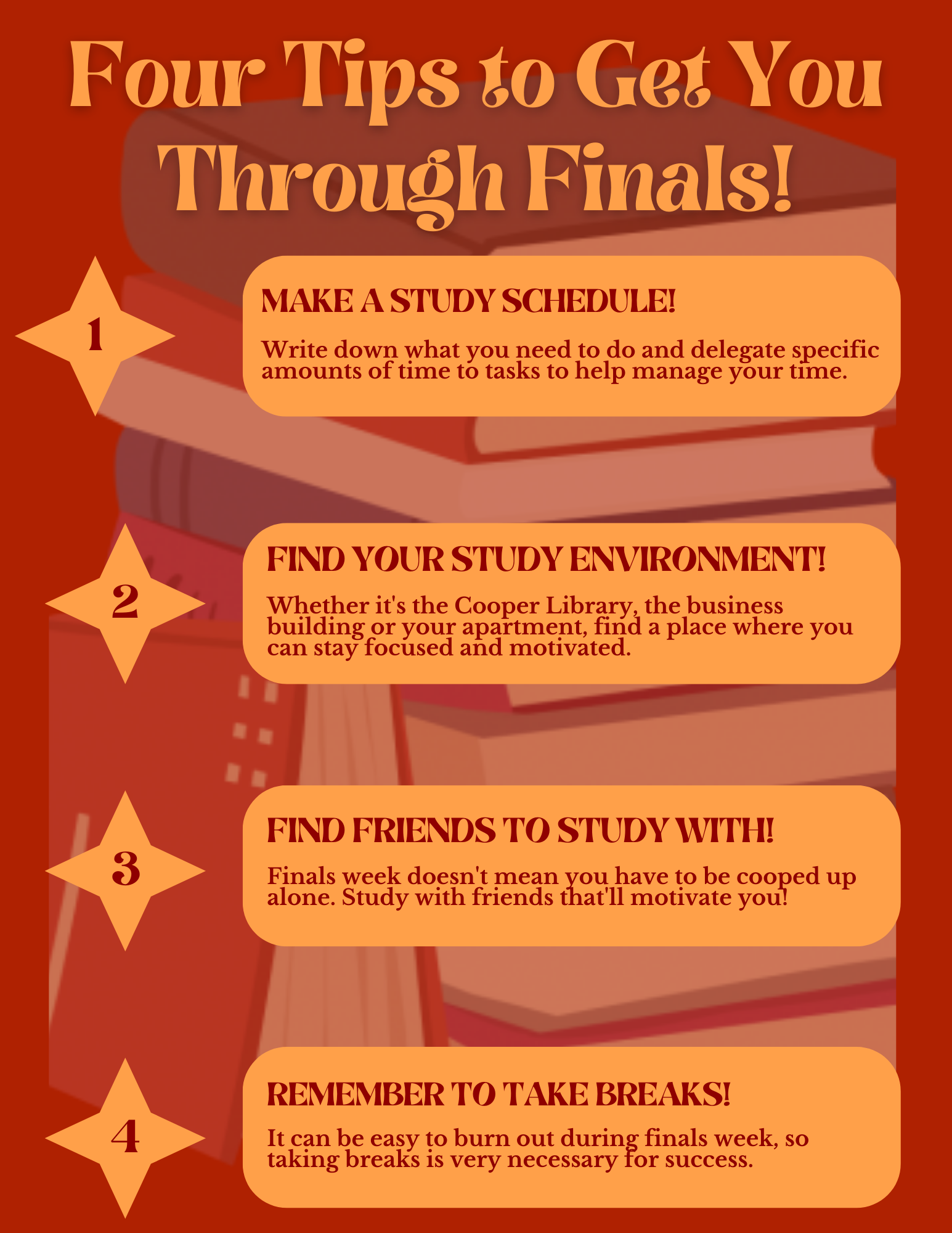Finals Tips Graphic Pearce Center For Professional Communication